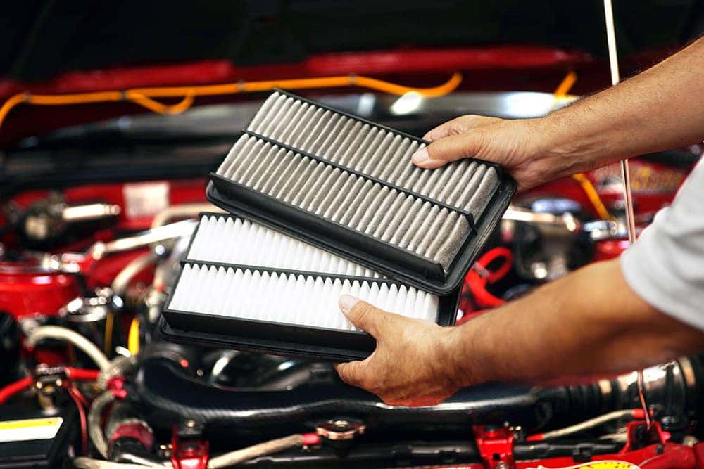 Changing engine air filter