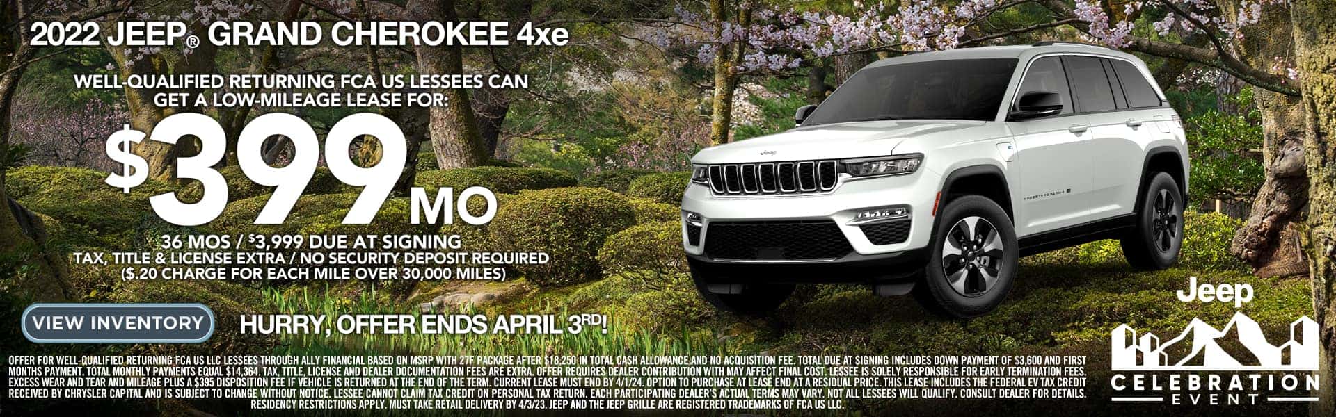 2022 Jeep Grand Cherokee 4xe Lease Offer