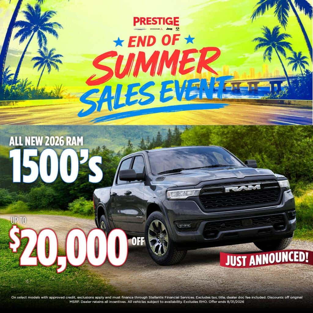 New 2026 RAM 1500'S UP TO $20,000 OFF MSRP