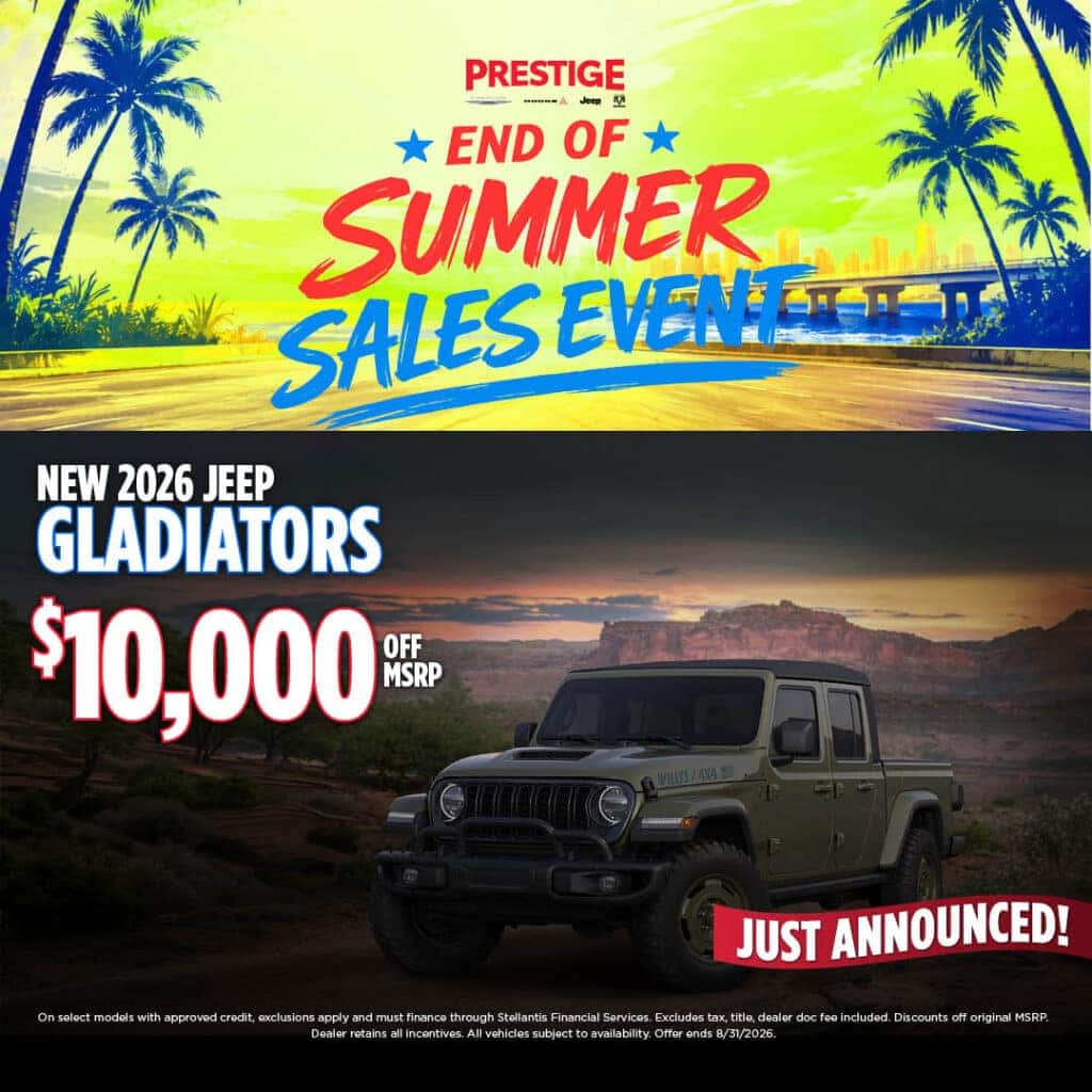 NEW 2026 JEEP GLADIATORS $10,000 OFF MSRP
