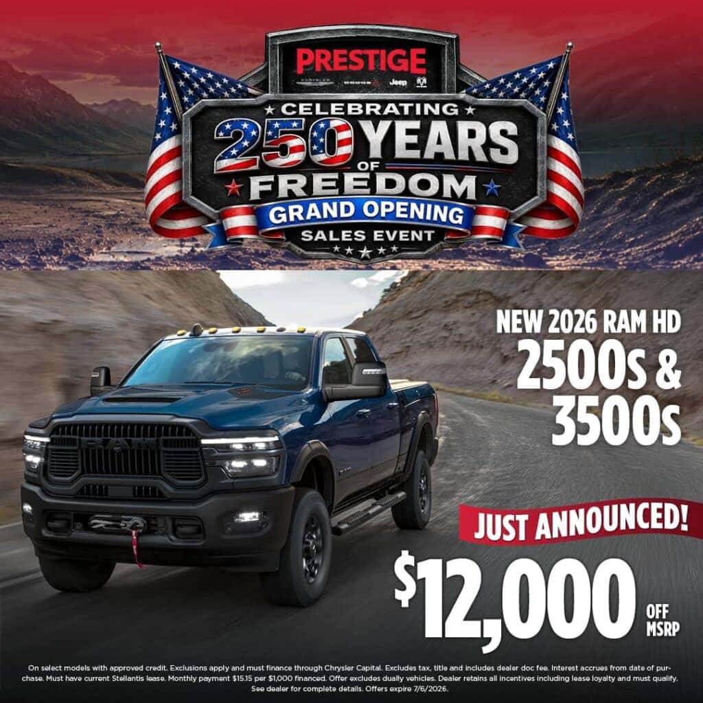 New 2026 Ram 2500's and 3500's $12,000 OFF MSRP