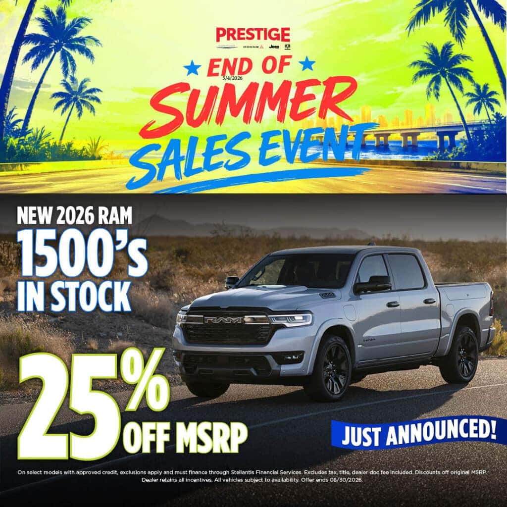 New 2026 RAM 1500'S 25% OFF MSRP