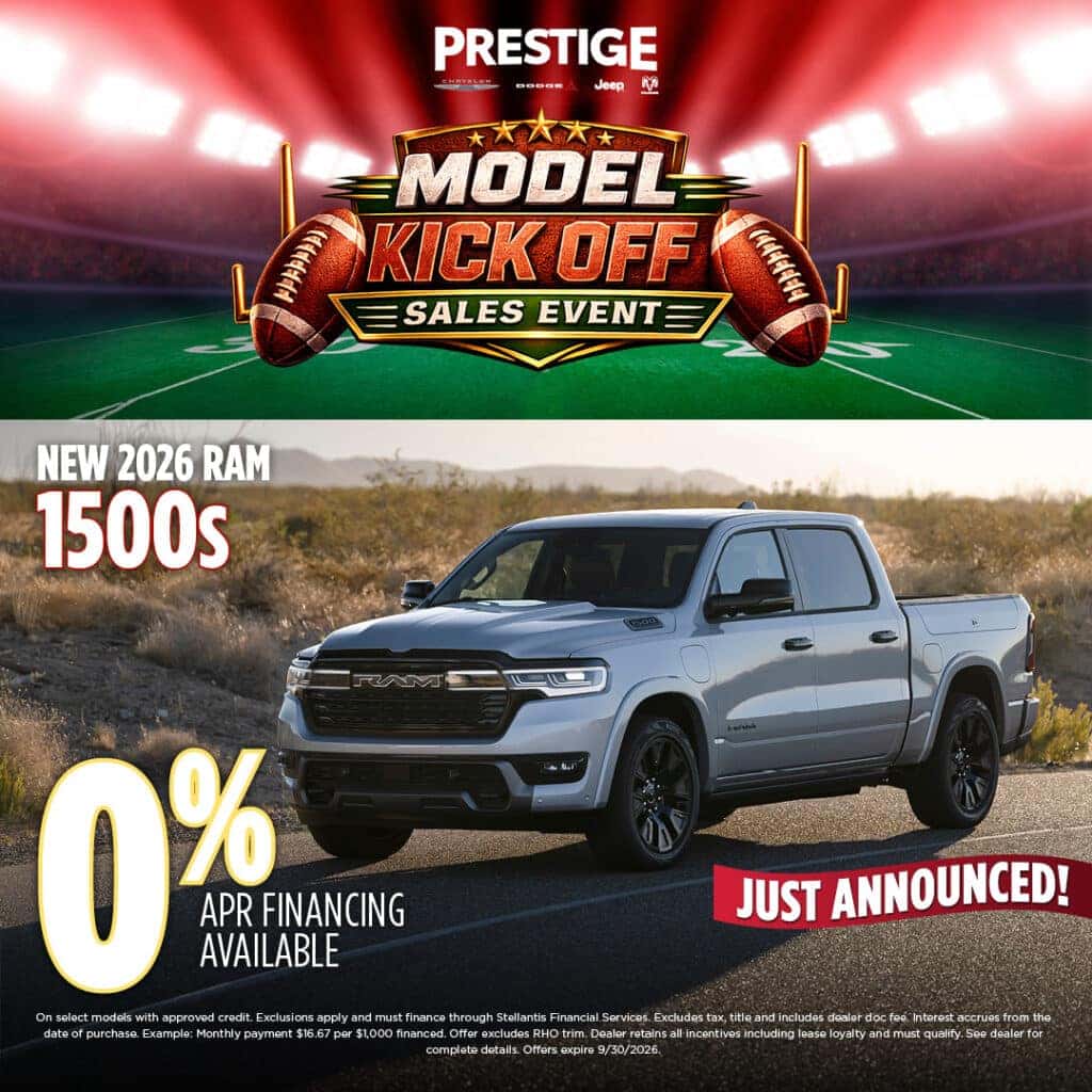 New 2026 RAM 1500'S 25% OFF MSRP