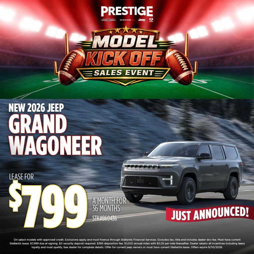 New 2026 Jeep Grand Wagoneer Lease $799 Per Mo 36 Mos.