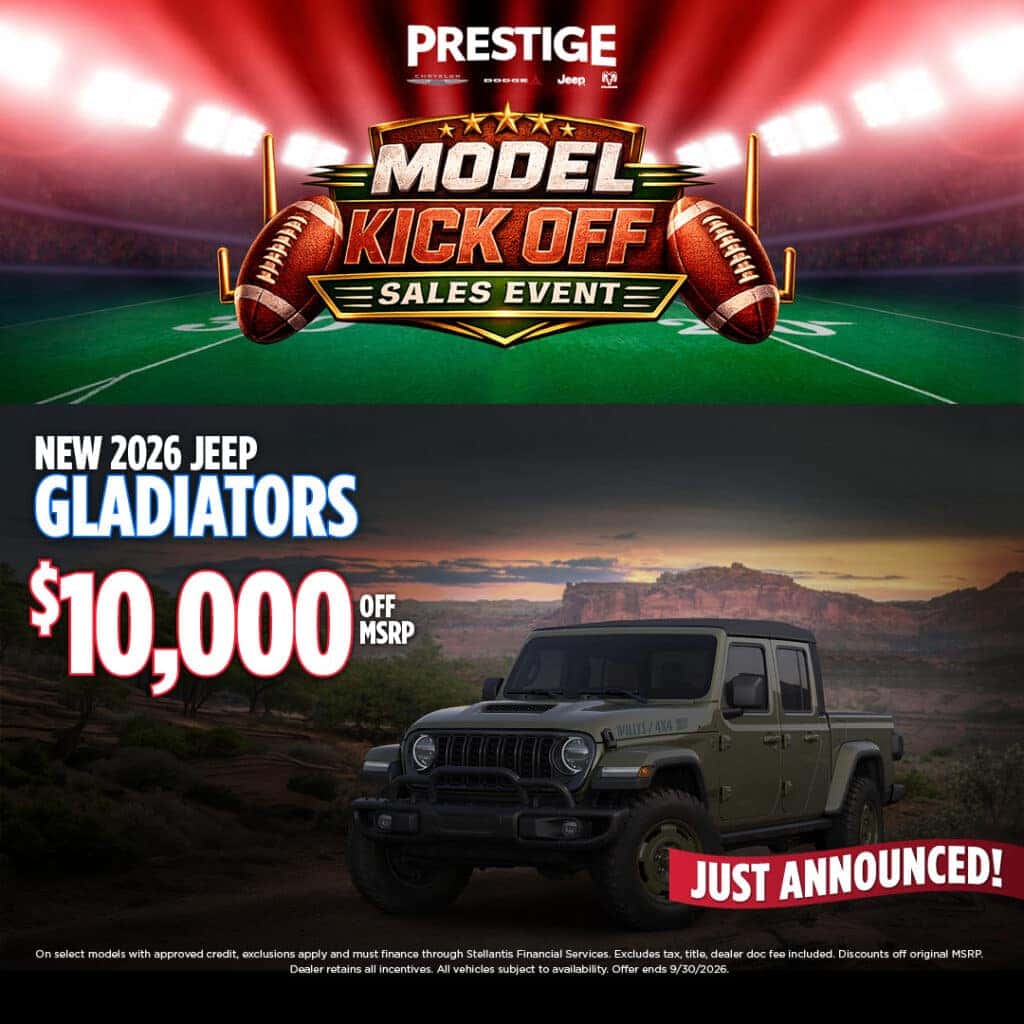 NEW 2026 JEEP GLADIATORS $10,000 OFF MSRP