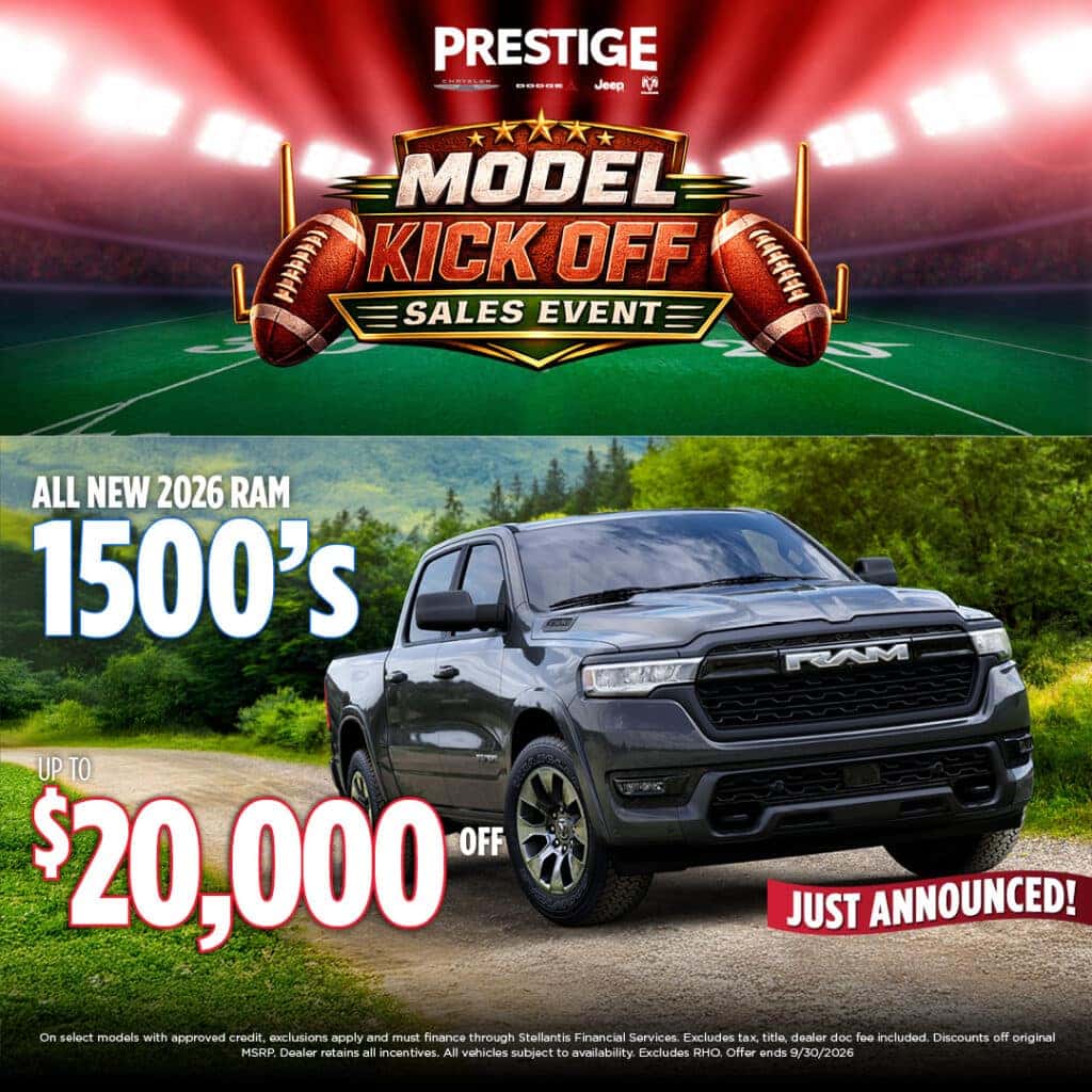 New 2026 RAM 1500'S UP TO $20,000 OFF MSRP