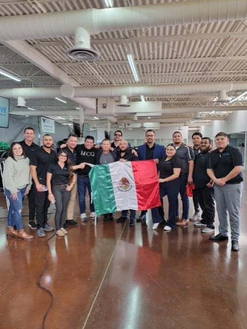 Julio Cesar Chavez with RightDrive team in El Paso
