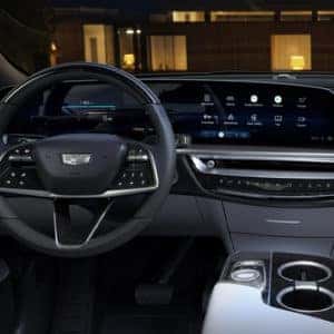 2023 Cadillac LYRIQ Interior Drivers Cockpit View