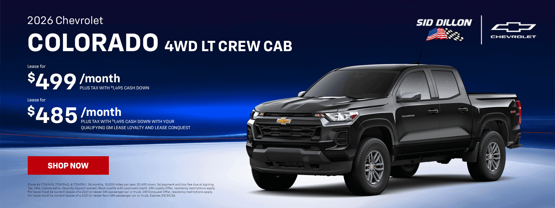 2026 CHEVY COLORADO 4WD LT CREW CAB