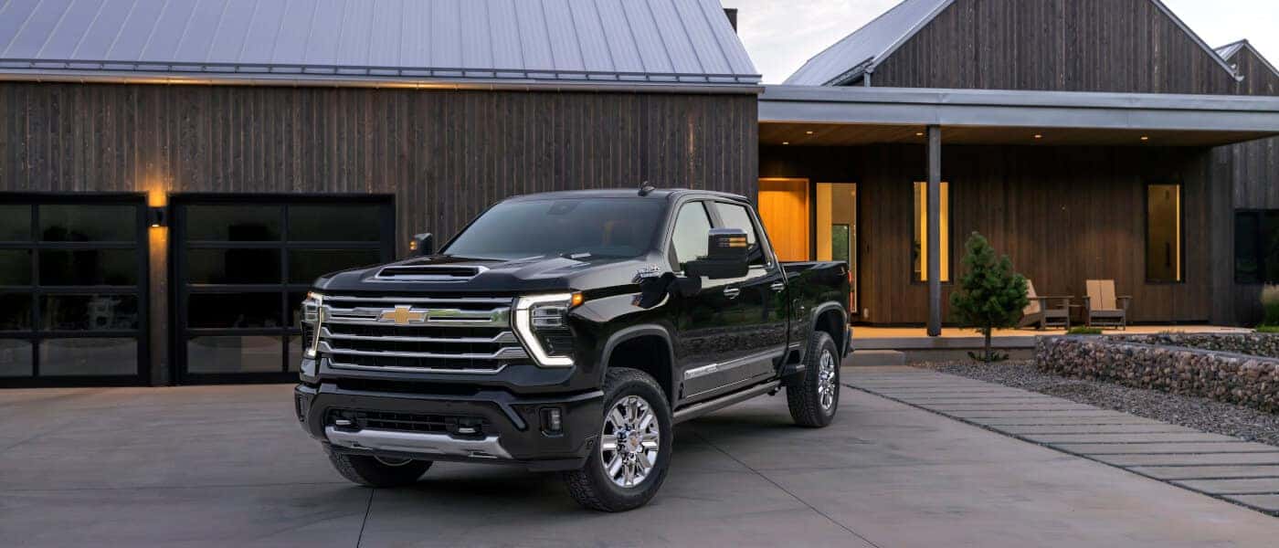 2024 Chevy Silverado 2500 HD Exterior Outside House At Dusk