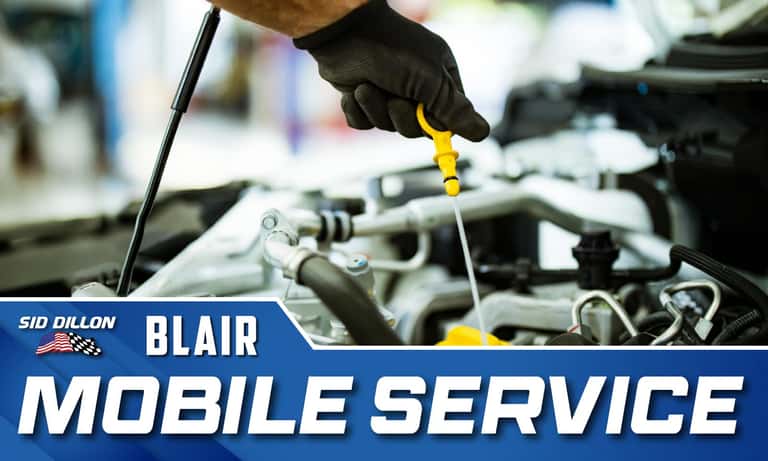 Sid Dillon Chevrolet of Blair Mobile Service vehicle providing convenient automotive service