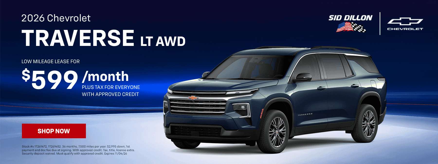 2026 TRAVERSE LT AWD