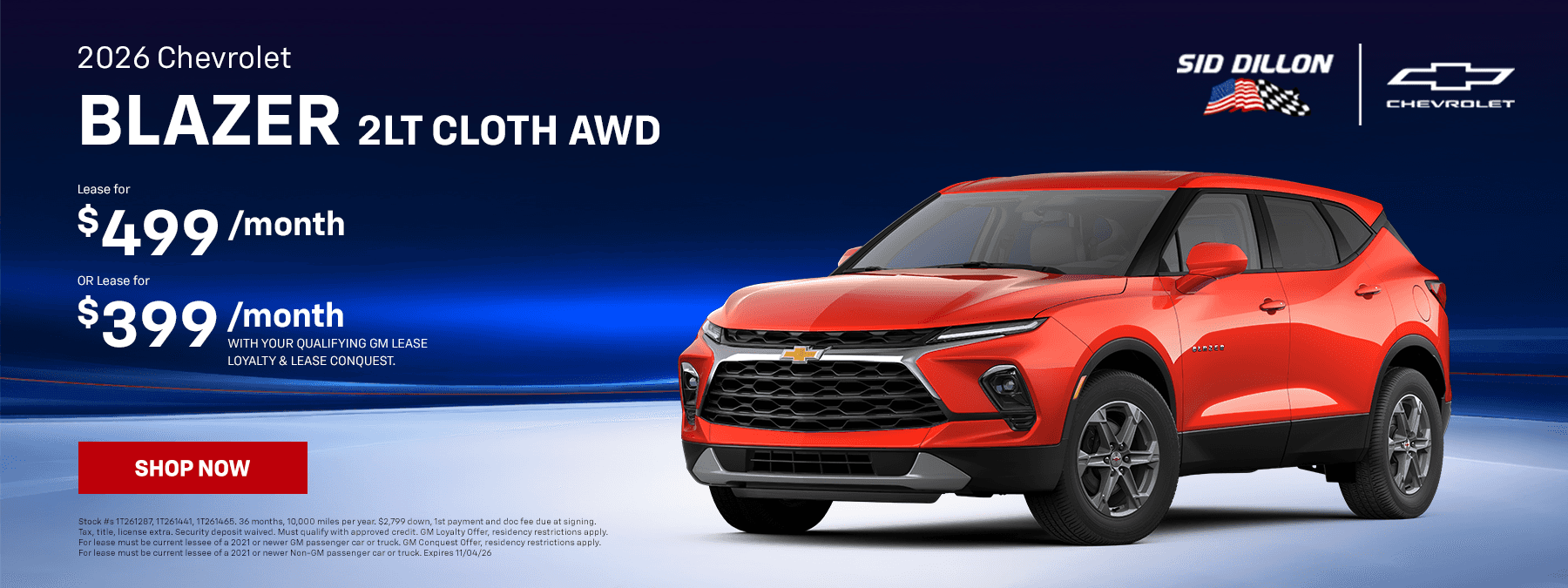 2026 BLAZER 2LT CLOTH AWD