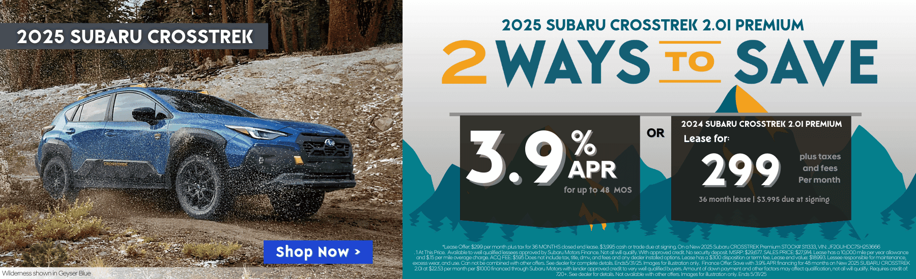 MAY-SUBARU-CROSSTREK-2.0l