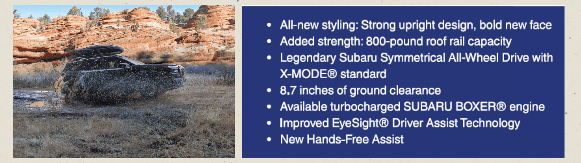 2026 Subaru outback facts