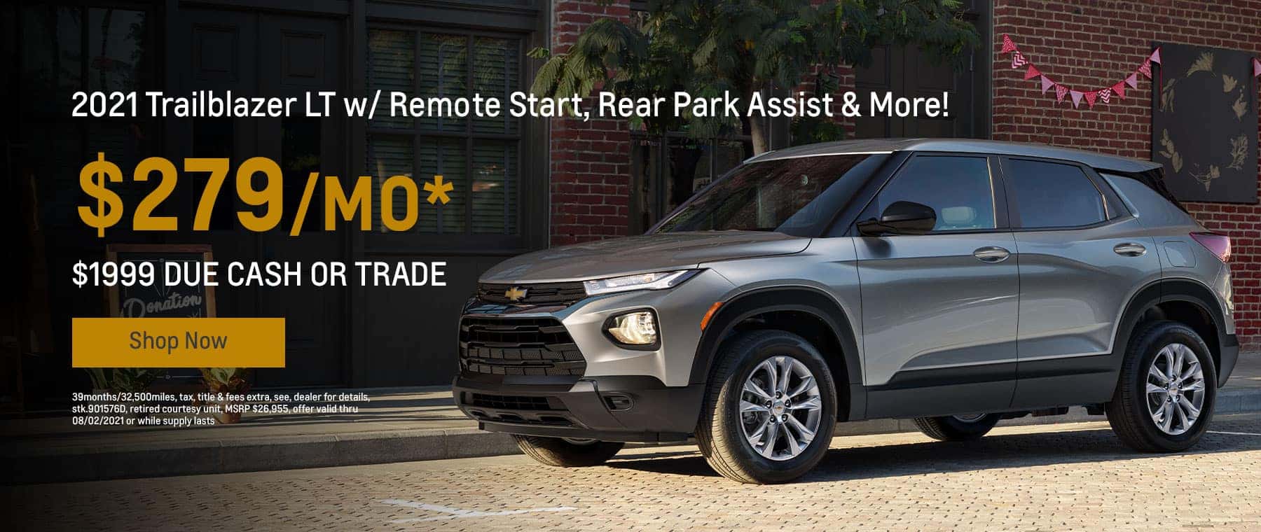2021 Trailblazer LT w/ Remote Start, Rear Park Assist & More! $279mo.*
