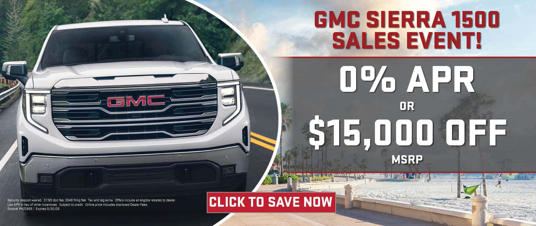 GMC Sierra 1500 Sales Event 0% APR or $15,000 OFF
