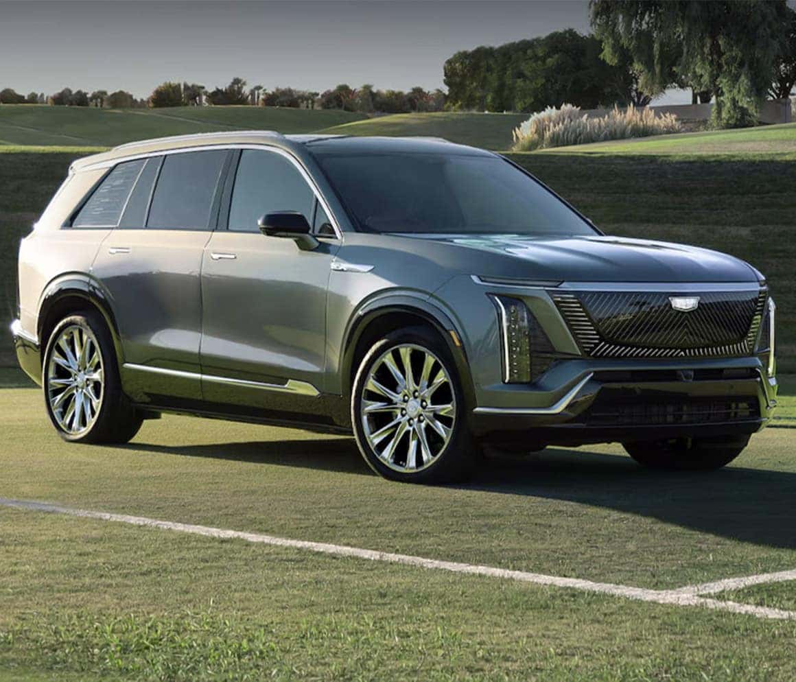Cadillac Vistiq Parked on grass