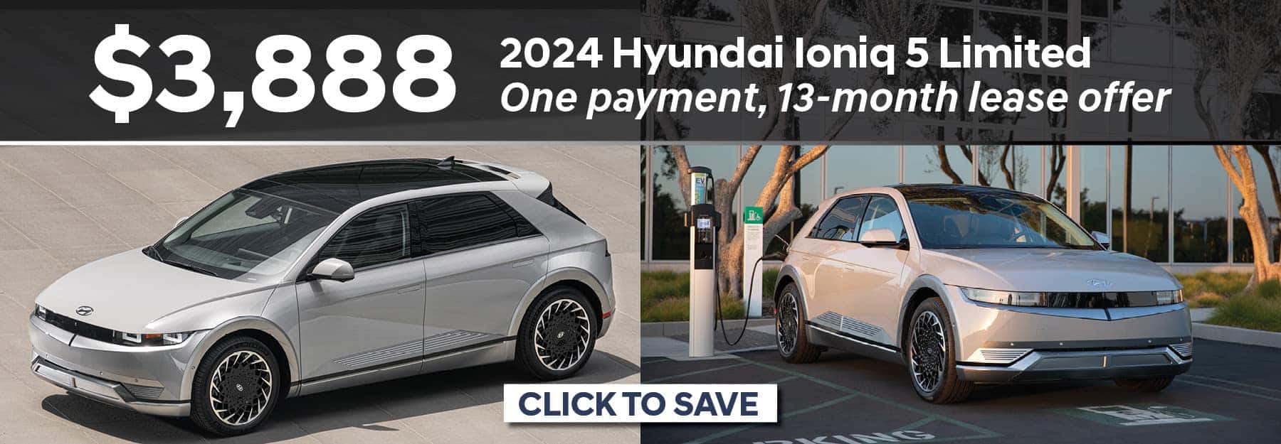 2024 Hyundai Ioniq 5 Limited 13 Month Lease Offer Banner