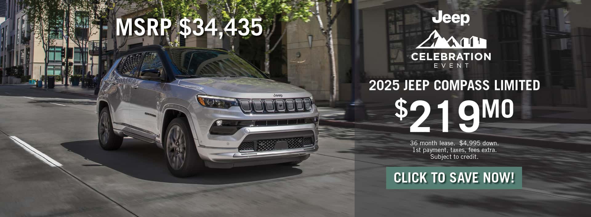 2025 Jeep Compass April 2025 Special Banner