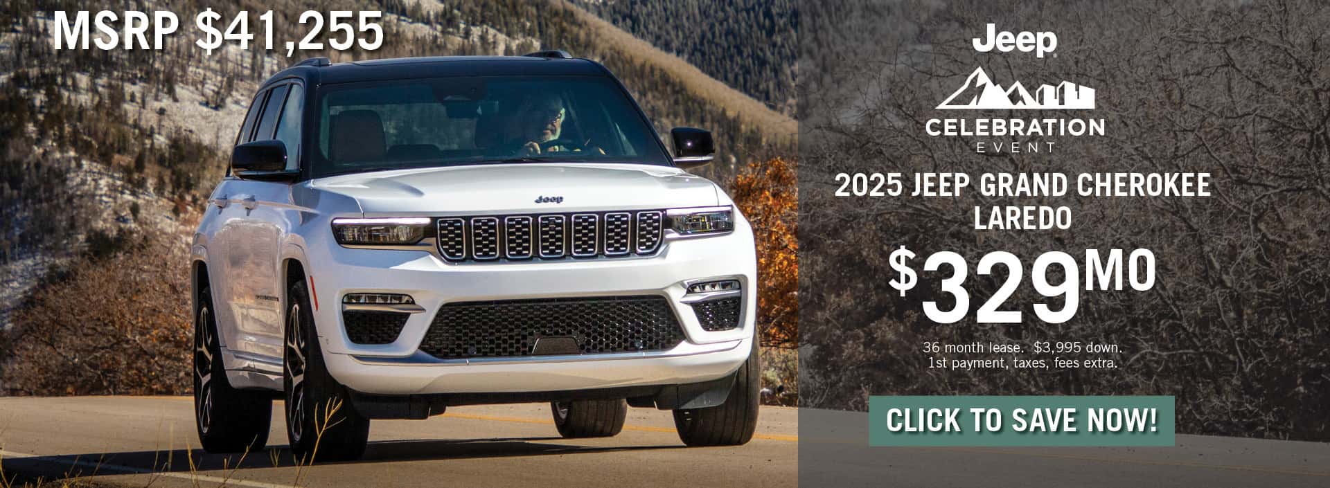 2025 Jeep Grand Cherokee March 2025 Special Banner