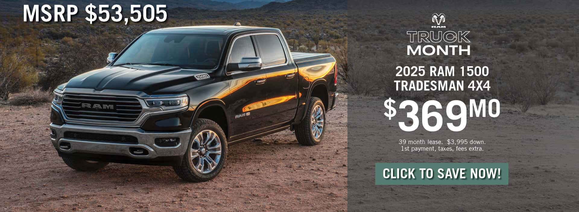 2025 Ram 1500 March 2025 Special Banner