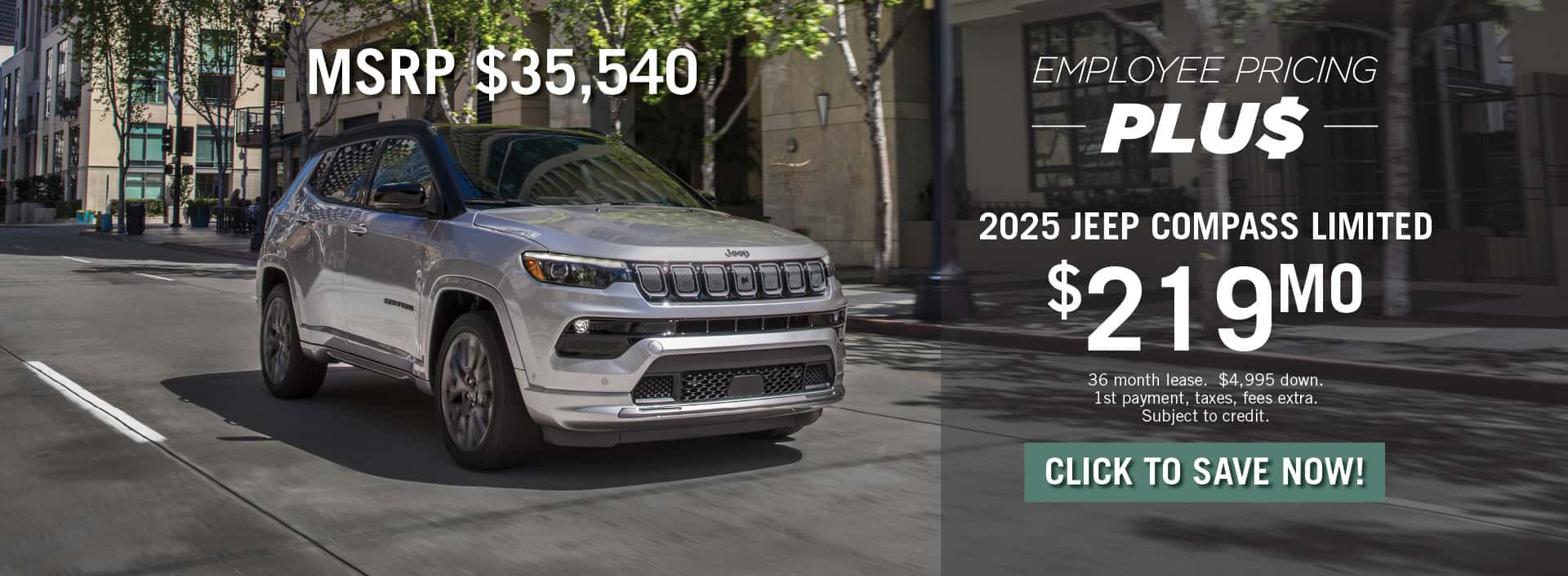 2025 Jeep Compass May 2025 Special Banner