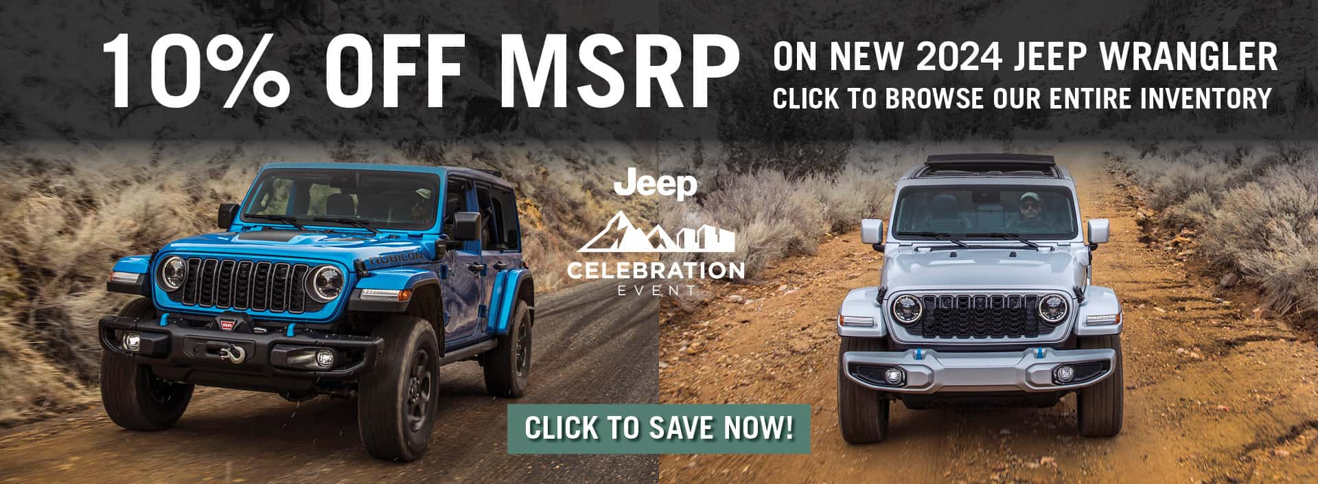 2024 Jeep Wrangler 10% Off March 2025 Special Banner