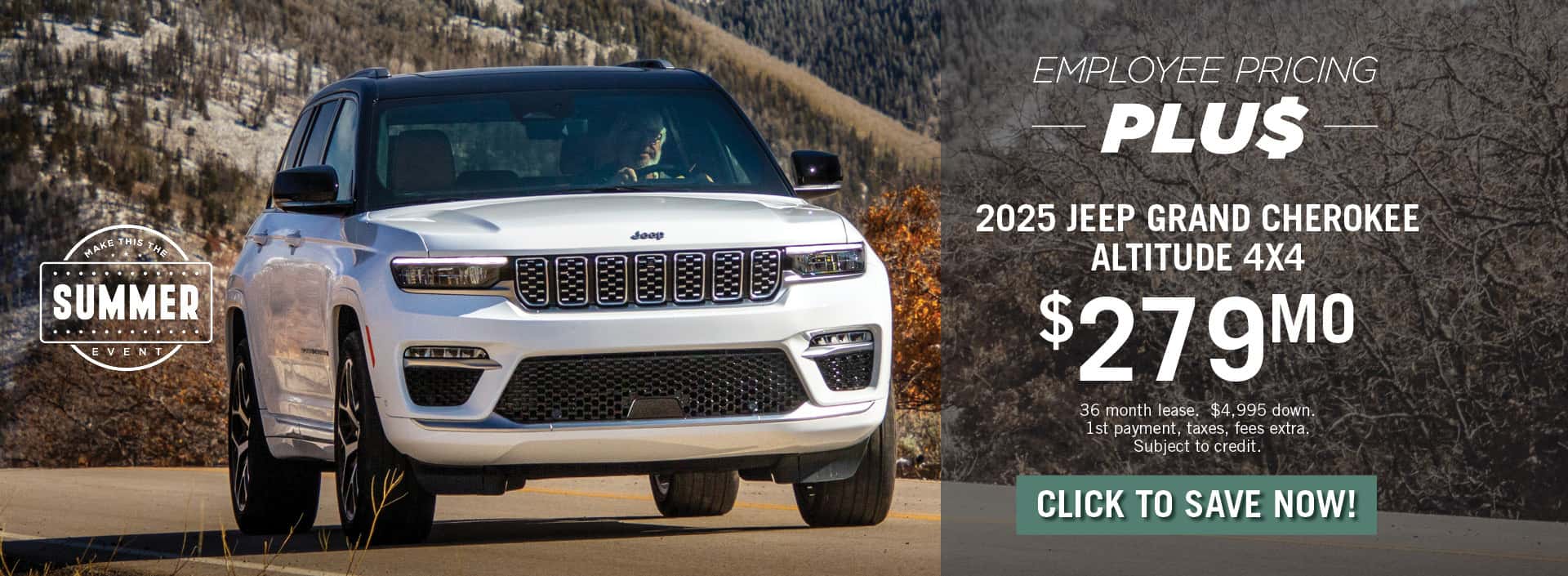 Jeep Grand Cherokee July 2025 Special