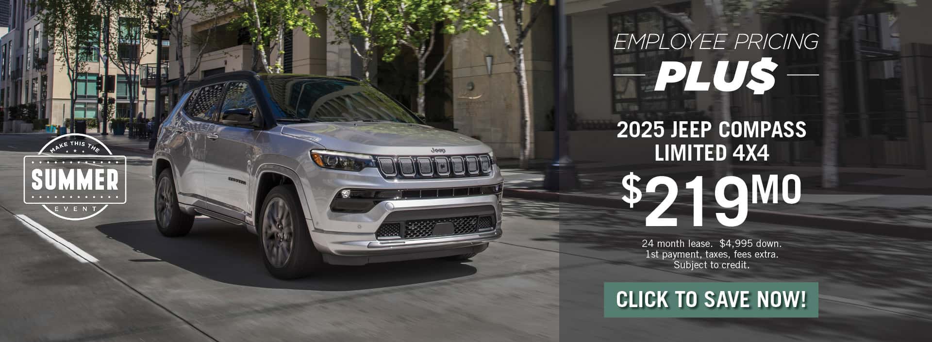 Jeep Compass July 2025 Specials