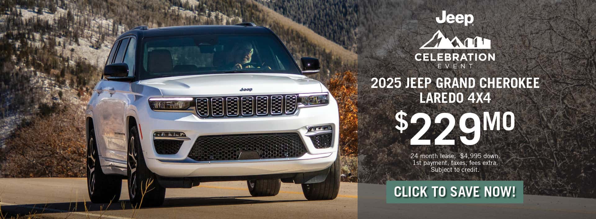 2025 Jeep Grand Cherokee March 2025 Special Banner