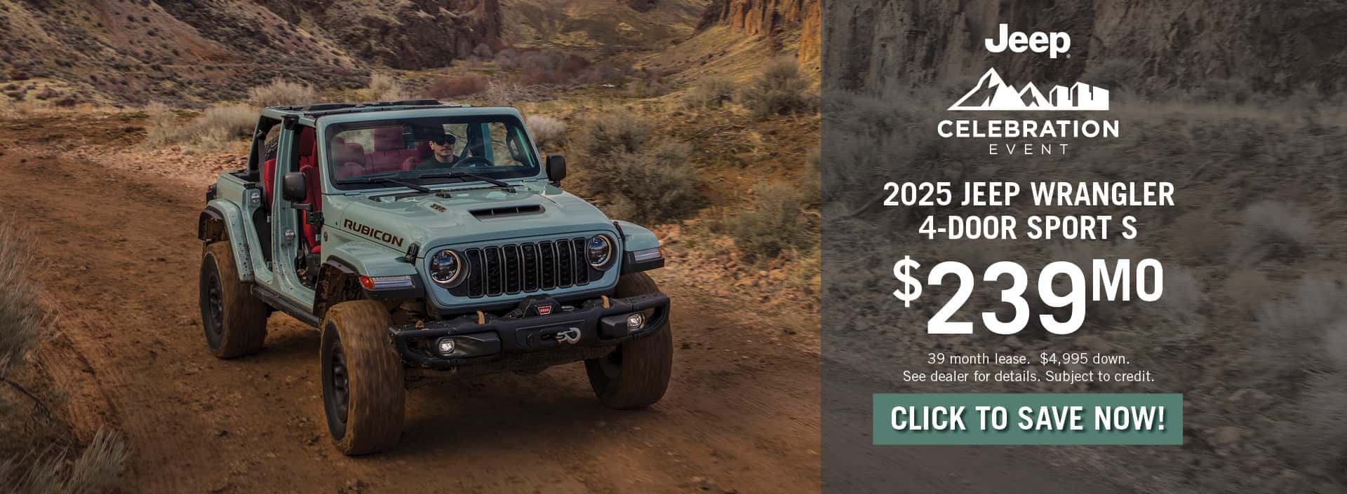 2025 Jeep Wrangler April 2025 Special Banner