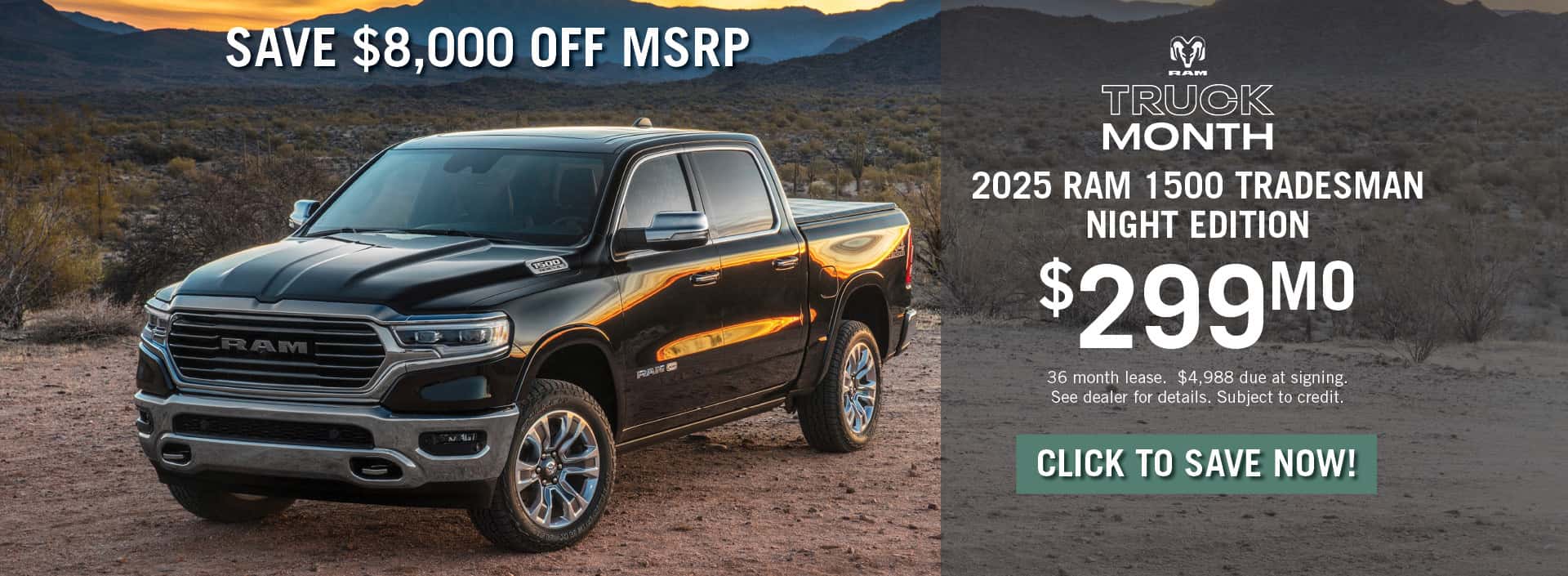 2025 Ram 1500 April 2025 Special Banner