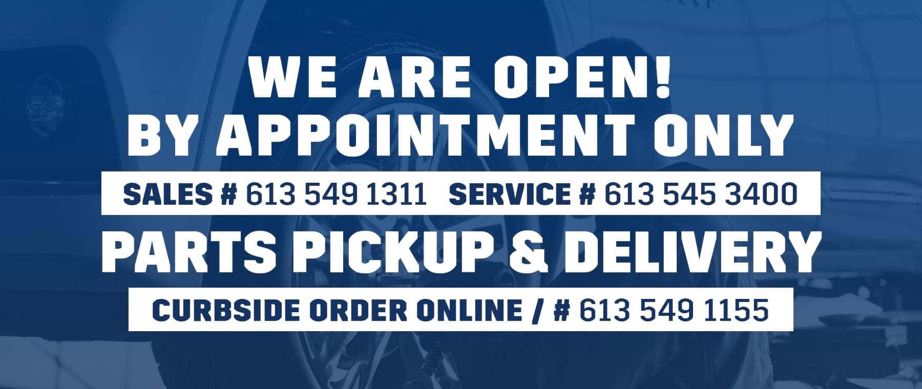 open by appointment only
