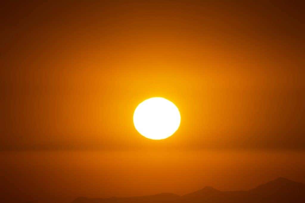 the hot sun over oklahoma
