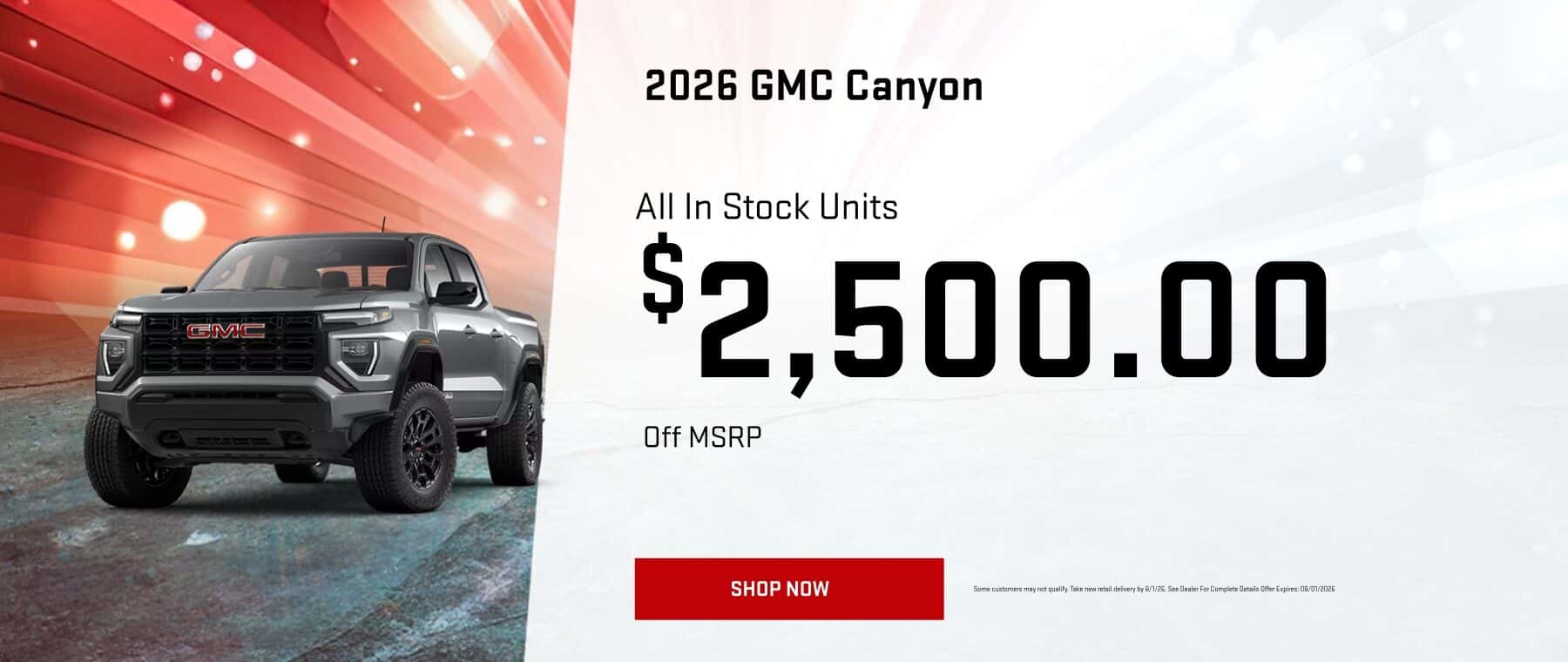 July canyon special offer