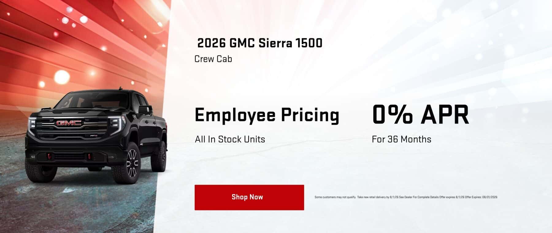 JULY SIERRA SPECIAL OFFER