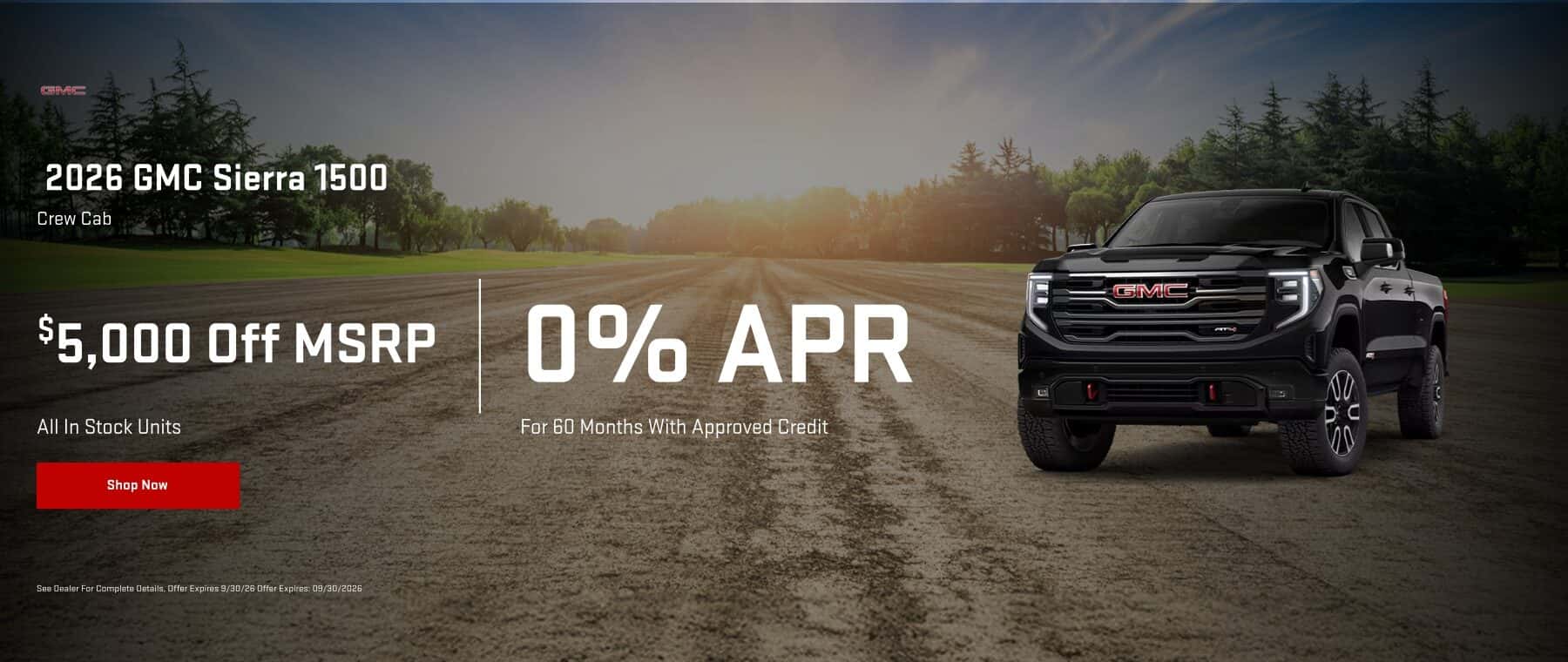 September Sierra Offer