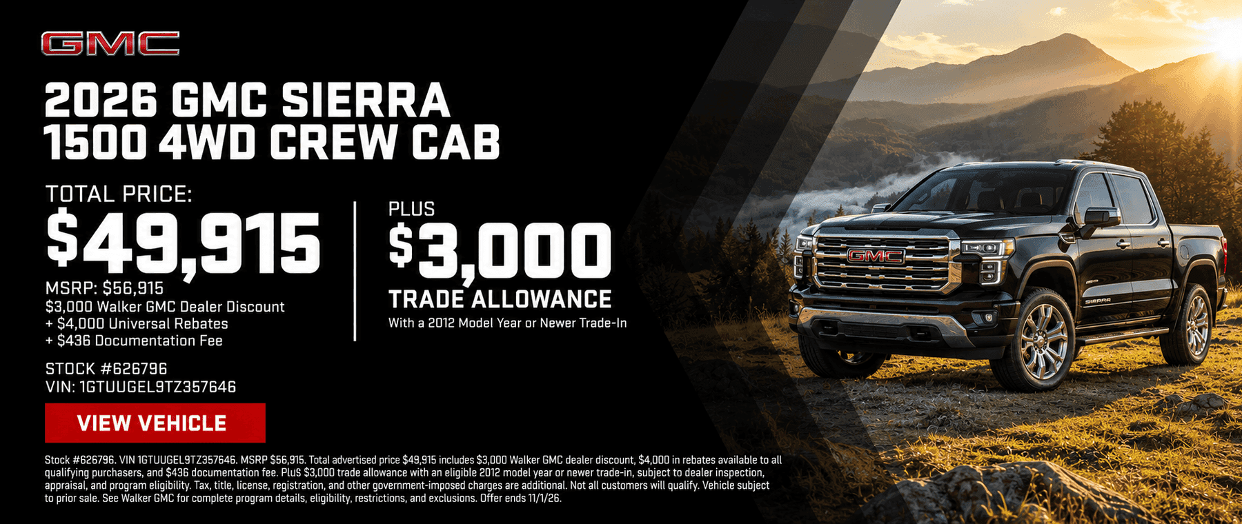 October Sierra Offer