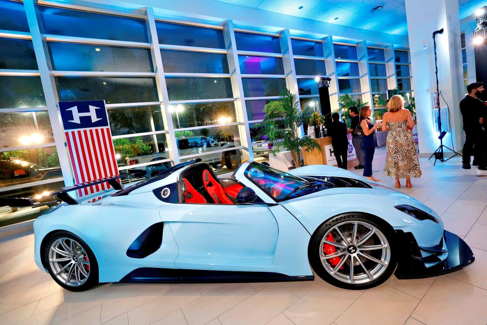 Hennessey Venom F5 Roadster hypercar displayed during an exclusive Hennessey Performance private preview event at Hennessey Miami in North Miami, Florida. Guests attending the western-themed client event had the opportunity to experience one of Hennessey's most recognizable high-performance vehicles while connecting with fellow automotive enthusiasts, luxury vehicle owners, and members of the South Florida automotive community. The event celebrated automotive engineering, performance innovation, and the craftsmanship that defines the Hennessey Performance brand.