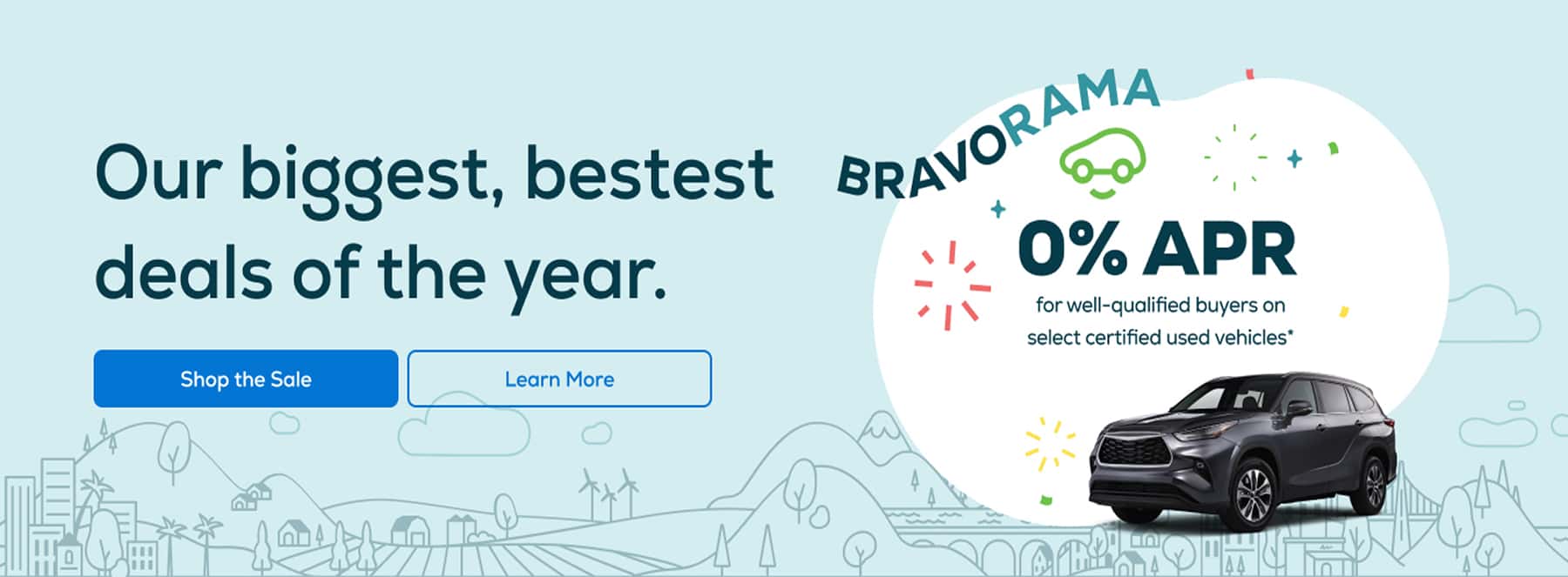 0% Financing on select used CarBravo vehicles