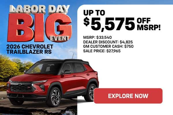 '26 Trailblazer - $5,575 Off MSRP