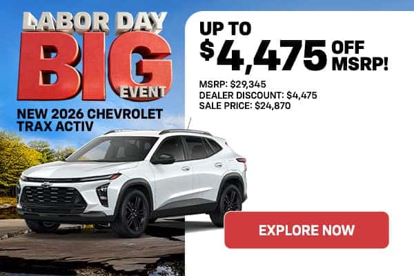 '26 Trax - $4,475 Off MSRP