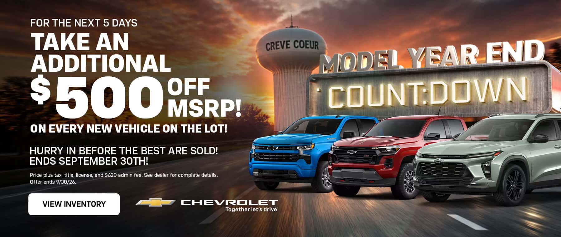 Sept 2026 - Additional $500 Off Specia