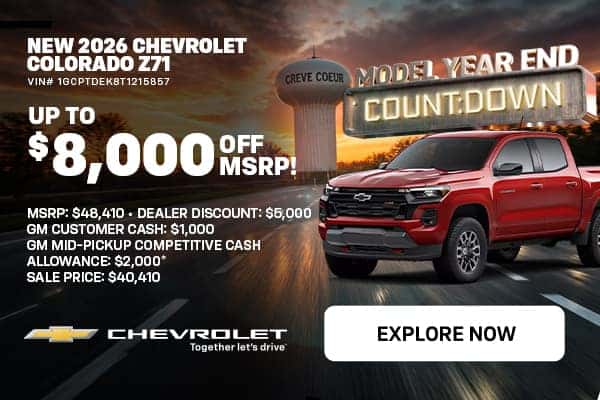 '26 Colorado - $8,000 Off MSRP