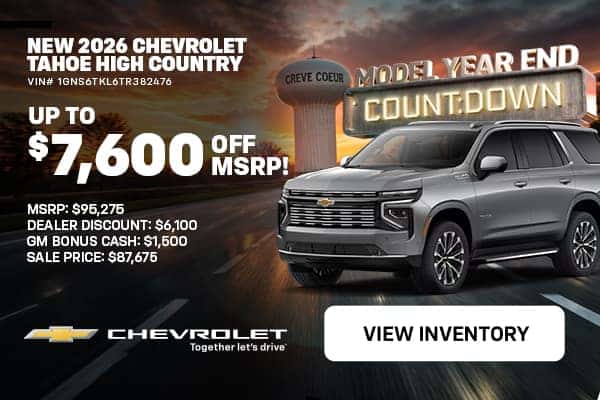 '26 Tahoe High Country - $7,600 Off MSRP!