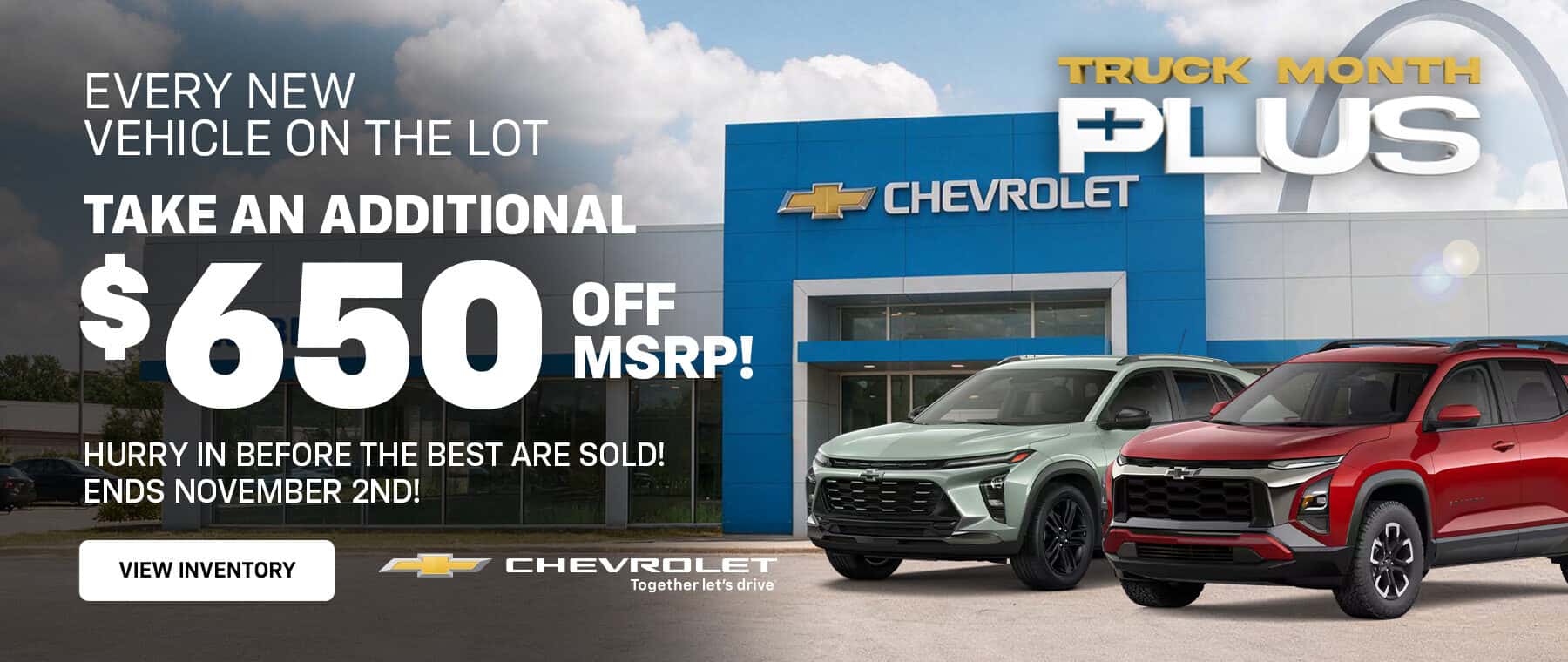 October 26 Truck Month Plus Homepage Banner