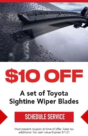 $10 Off Toyota Wiper Blades