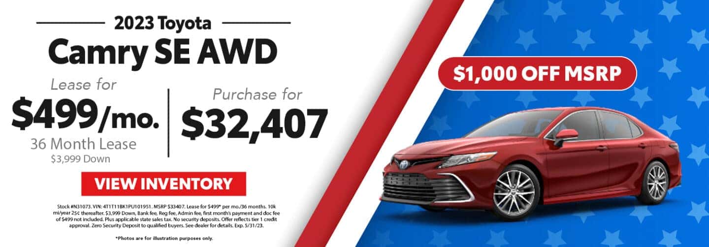 Current New Toyota Specials Offers | Woburn Toyota